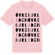 Pink Cotton t-shirt med Övre Burliden ordlek t-shirt