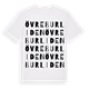 White t-shirt med Övre Burliden ordlek t-shirt