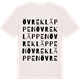 Vintage White t-shirt med Övre Kläppen ordlek t-shirt
