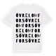 White t-shirt med Övre Lomfors ordlek t-shirt