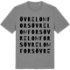 Mid Heather Gray t-shirt med Övre Lomfors ordlek t-shirt