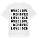 White t-shirt med Övre Lövliden ordlek t-shirt