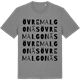 Mid Heather Gray t-shirt med Övre Malgonäs ordlek t-shirt