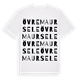 White t-shirt med Övre Maursele ordlek t-shirt