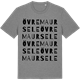 Mid Heather Gray t-shirt med Övre Maursele ordlek t-shirt