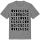 Mid Heather Gray t-shirt med Övre Mesele ordlek t-shirt