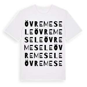 Övre Mesele ordlek t-shirt – ekologisk bomull t-shirt från Pinshirt