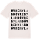 Vintage White t-shirt med Övre Nyland ordlek t-shirt