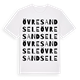 White t-shirt med Övre Sandsele ordlek t-shirt