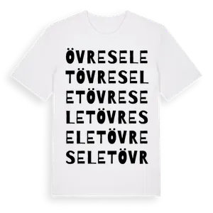 Övre Selet ordlek t-shirt – ekologisk bomull t-shirt från Pinshirt