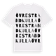 Övre Strandkulla ordlek t-shirt