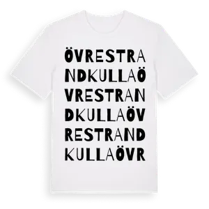 Övre Strandkulla ordlek t-shirt – ekologisk bomull t-shirt från Pinshirt