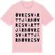 Pink Cotton t-shirt med Övre Svarttjärn ordlek t-shirt