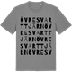Mid Heather Gray t-shirt med Övre Svarttjärn ordlek t-shirt