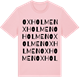 Pink Cotton t-shirt med Oxholmen ordlek t-shirt