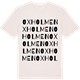 Vintage White t-shirt med Oxholmen ordlek t-shirt