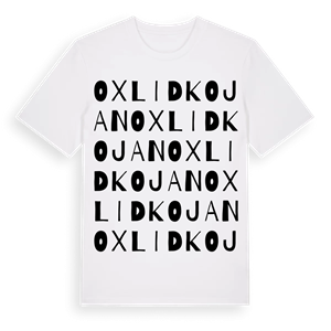 Oxlidkojan ordlek t-shirt – ekologisk bomull t-shirt från Pinshirt