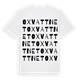 White t-shirt med Oxvattnet ordlek t-shirt