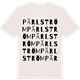 Vintage White t-shirt med Pärlström ordlek t-shirt