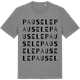 Mid Heather Gray t-shirt med Pausele ordlek t-shirt