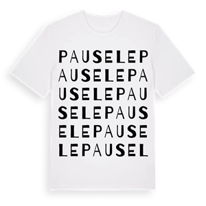 Pausele ordlek t-shirt – ekologisk bomull t-shirt från Pinshirt