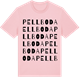 Pink Cotton t-shirt med Pellboda ordlek t-shirt