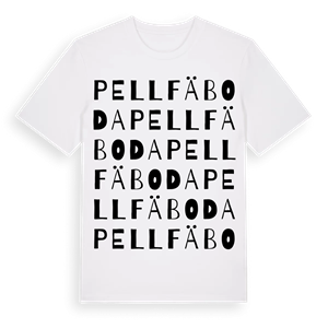 Pellfäboda ordlek t-shirt – ekologisk bomull t-shirt från Pinshirt
