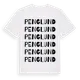 White t-shirt med Penglund ordlek t-shirt