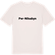 Vintage White t-shirt med Per-Nilsabyn fetstil t-shirt