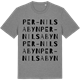 Mid Heather Gray t-shirt med Per-Nilsabyn ordlek t-shirt