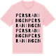 Pink Cotton t-shirt med Persraningen ordlek t-shirt
