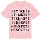 Pink Cotton t-shirt med Petiknäs ordlek t-shirt