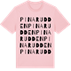 Pink Cotton t-shirt med Pinarudden ordlek t-shirt