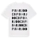 White t-shirt med Pinarudden ordlek t-shirt