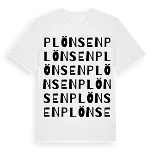 Plönsen ordlek t-shirt – ekologisk bomull t-shirt från Pinshirt