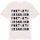 Vintage White t-shirt med Port Arthurs grund ordlek t-shirt