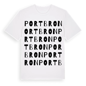 Portbron ordlek t-shirt – ekologisk bomull t-shirt från Pinshirt