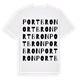 Portbron ordlek t-shirt