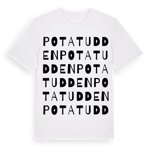 Potatudden ordlek t-shirt – ekologisk bomull t-shirt från Pinshirt