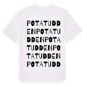 Potatudden ordlek t-shirt – ekologisk bomull t-shirt från Pinshirt