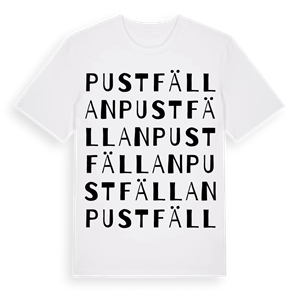 Pustfällan ordlek t-shirt – ekologisk bomull t-shirt från Pinshirt