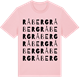 Pink Cotton t-shirt med Råberg ordlek t-shirt