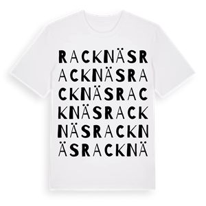 Racknäs ordlek t-shirt – ekologisk bomull t-shirt från Pinshirt