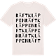 Vintage White t-shirt med Räftkläppen ordlek t-shirt