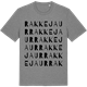 Mid Heather Gray t-shirt med Rakkejaur ordlek t-shirt