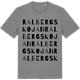 Mid Heather Gray t-shirt med Ralbergskojan ordlek t-shirt