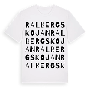 Ralbergskojan ordlek t-shirt – ekologisk bomull t-shirt från Pinshirt