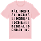 Pink Cotton t-shirt med Råliden ordlek t-shirt