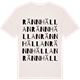 Vintage White t-shirt med Rännhällan ordlek t-shirt