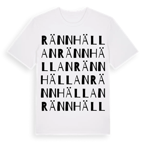 Rännhällan ordlek t-shirt – ekologisk bomull t-shirt från Pinshirt